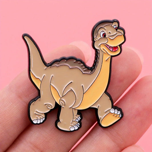 Cute Dinosaur Enamel Pin | Cartoon Dino Brooch | Unique Gift for Collectors & Dino Lovers