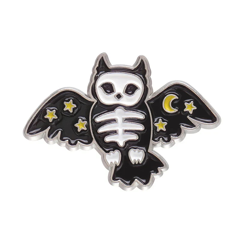 Punk Black Cat Enamel Pin Brooch Badge Halloween Jewelry Accessories Wholesale