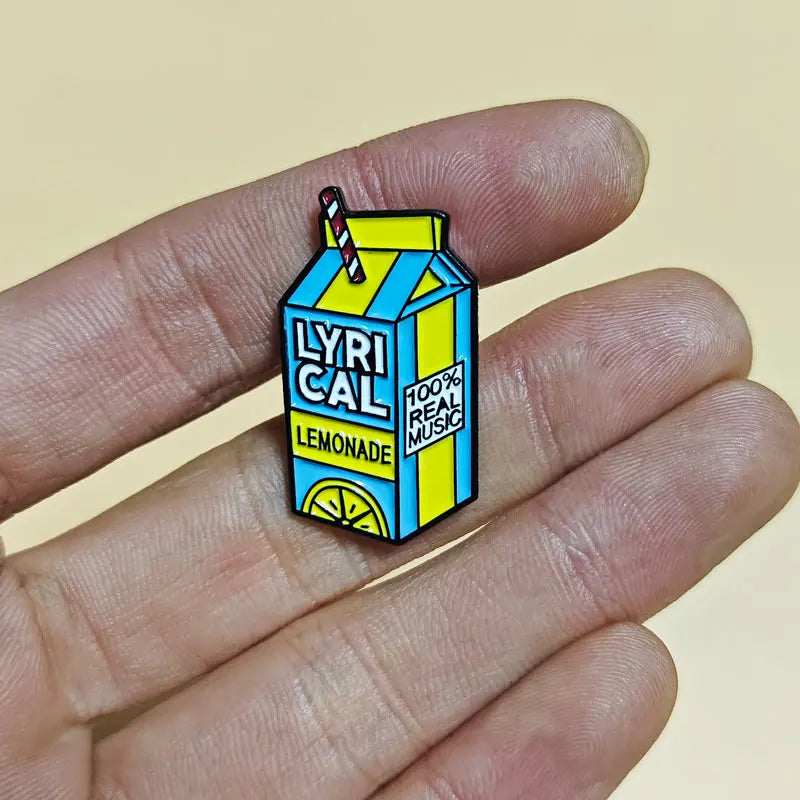 Juice Wrld Lyrical Lemonade Enamel Pins Brooch Lapel Badges Fashion Jewelry Gifts