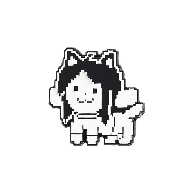 RPG Enamel Pin Anime Dog Pixel Art Brooch Lapel Backpack Badge Jewelry Gifts