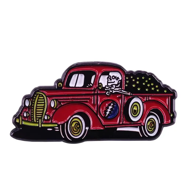 Grateful Dead Enamel Pin Music Badge Punk Backpack Brooch Collector Gift