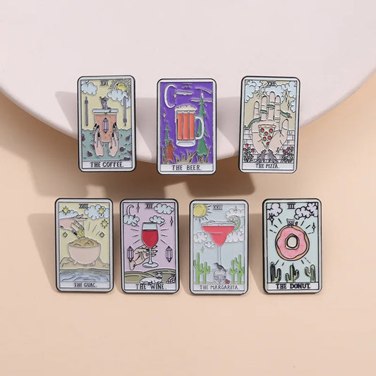 Tarot The Fool Love Enamel Pins Badges Brooch Jewelry Bag Hat Backpack