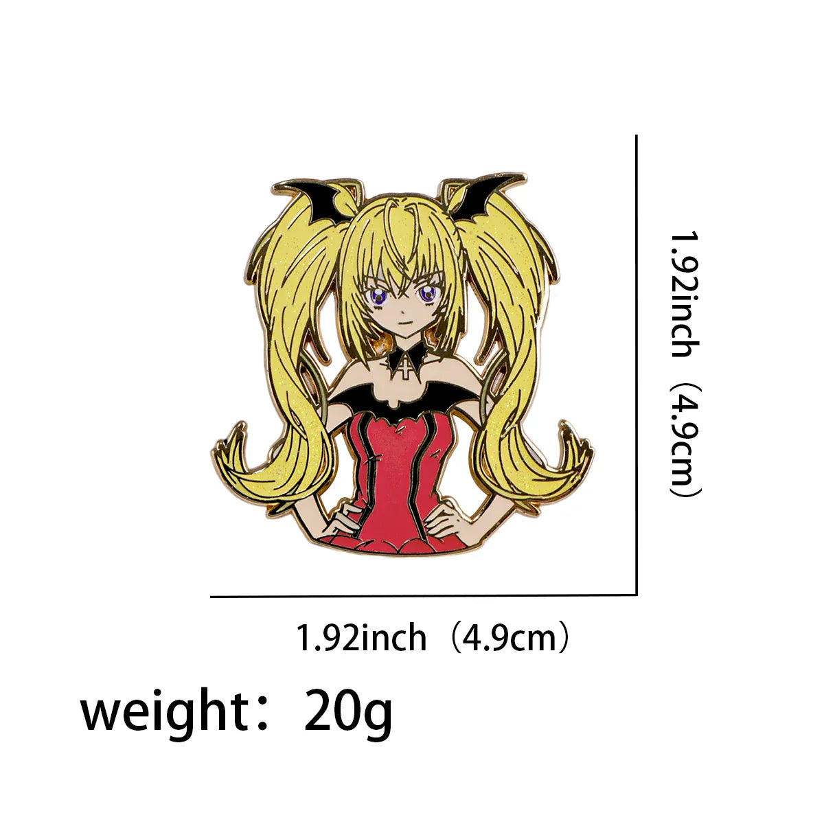 Anime Sweet Power Girl Enamel Pins Brooch Lapel Badges Jewelry Gifts