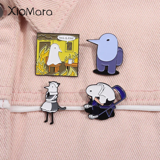 Oyasumi Punpun Enamel Pins Anime Brooches Lapel Badge Jewelry Gifts Wholesale
