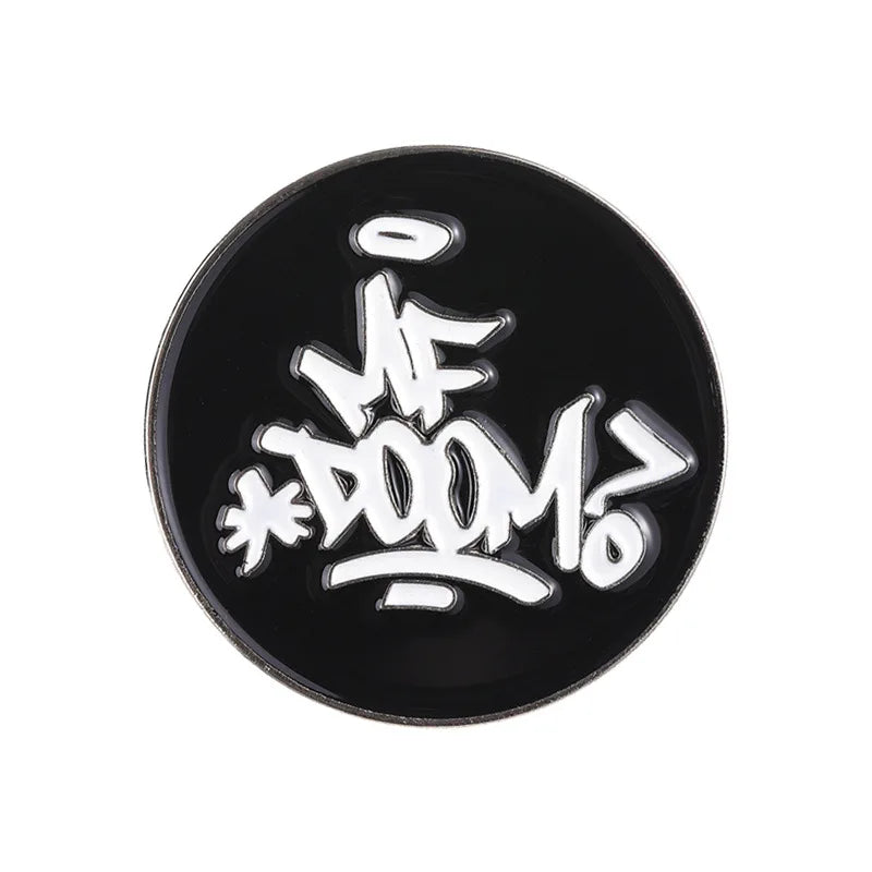 Hip Hop Punk Rock Enamel Record Player Brooch Pin Jewelry