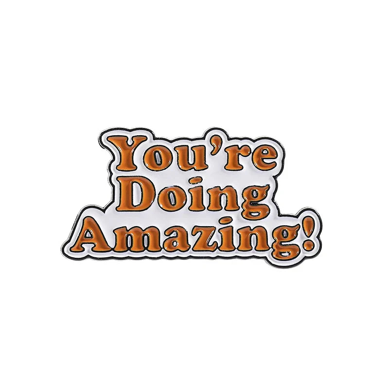 Positive Quote Enamel Pin: You Are Enough Lapel Badge Gift