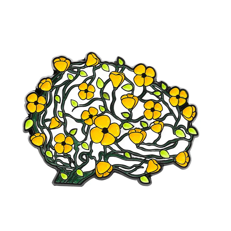 Body Organ Enamel Pins: Brain, Skull, Lungs, Skeleton Brooches, Lapel Badges, Jewelry Gift