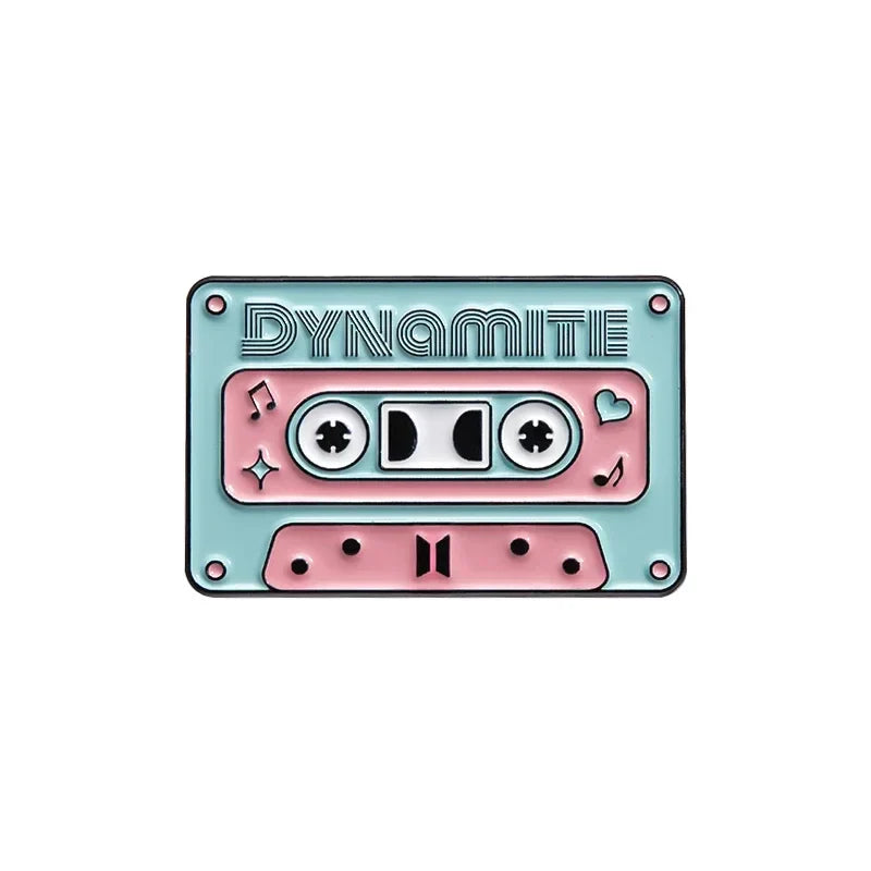 Kpop Music Tape Enamel Pin Brooch Badge Accessory Gift
