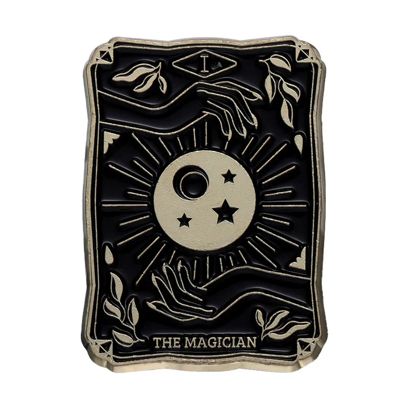 Tarot Enamel Pins Witch Gothic Jewelry Lapel Badges