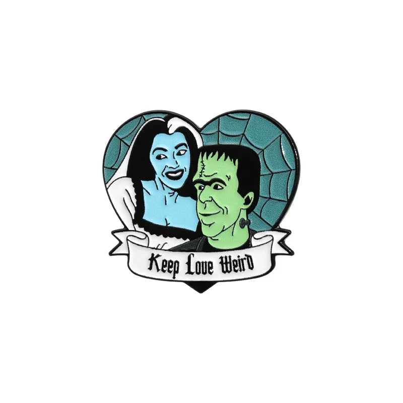 Horror Movie Enamel Pin Ghost Bride Villain Halloween Heart Brooch Lapel Badge Gift