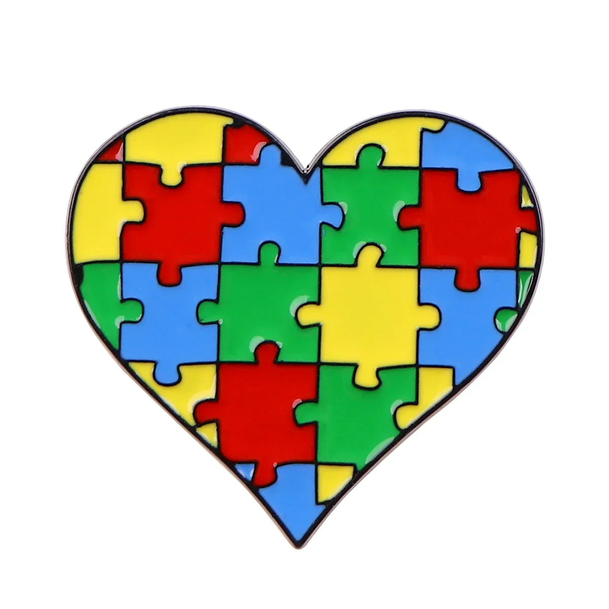 Autism Awareness Enamel Pin Brooch for Backpacks and Clothes