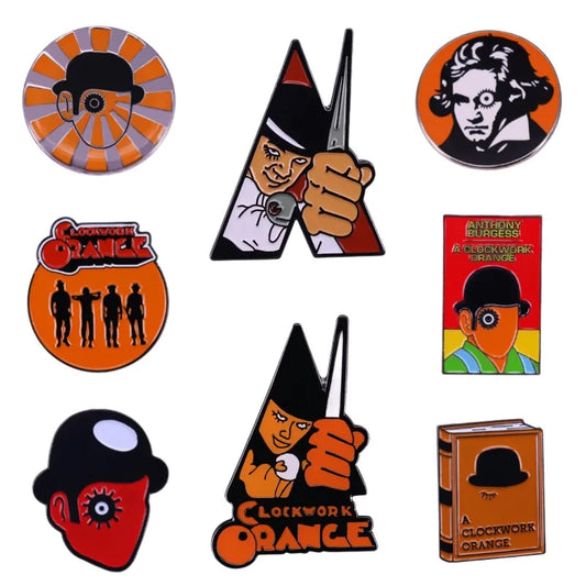 Enamel Pin Crime Movie Metal Badge Lapel Brooch Jacket Backpack Jewelry Gifts Wholesale