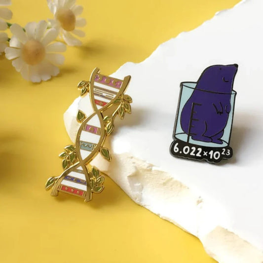 Biology Math Science Enamel Pin STEM Badge Jewelry Gift