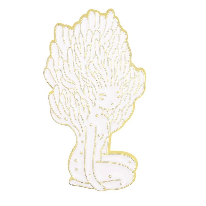 Mushroom Fairy Enamel Pins Cute Brooch Lapel Badges Jewelry Gift Wholesale