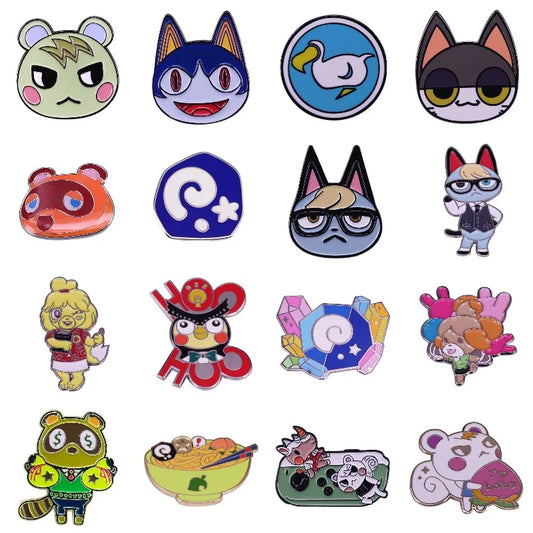 Hard Enamel Animal Sport Lapel Pin Cartoon Brooch Backpack Badge Gift