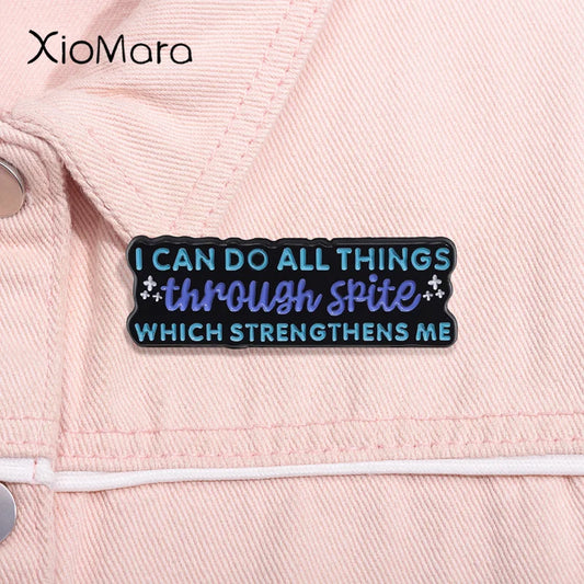 Spiteful Humor Enamel Pin Sarcastic Quote Brooch Lapel Badge Jewelry Gift
