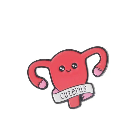 Cuterus Enamel Brooch Womb Jewelry Gift for Women