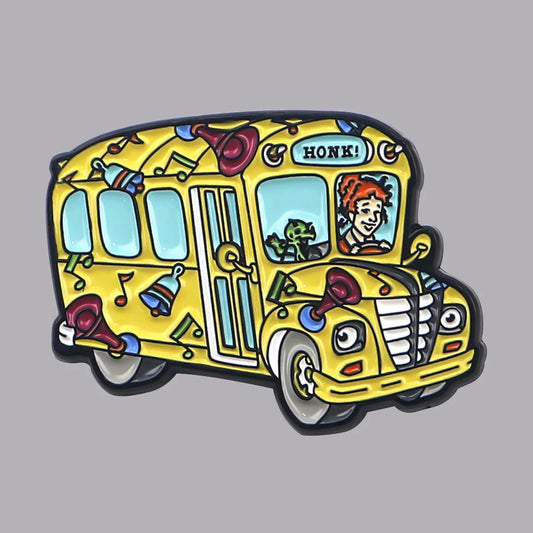 Funny School Bus Enamel Pin Brooch Lapel Badge Backpack Clothing Accessories Jewelry Gifts