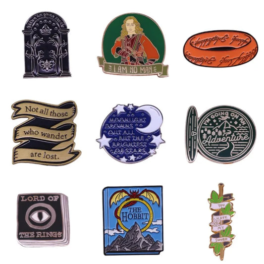 Hard Enamel Pins Movie Lapel Brooch Badge Key Chain Jewelry Gift Wholesale