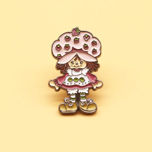 Strawberry Enamel Lapel Pin Badge Jewelry Brooch
