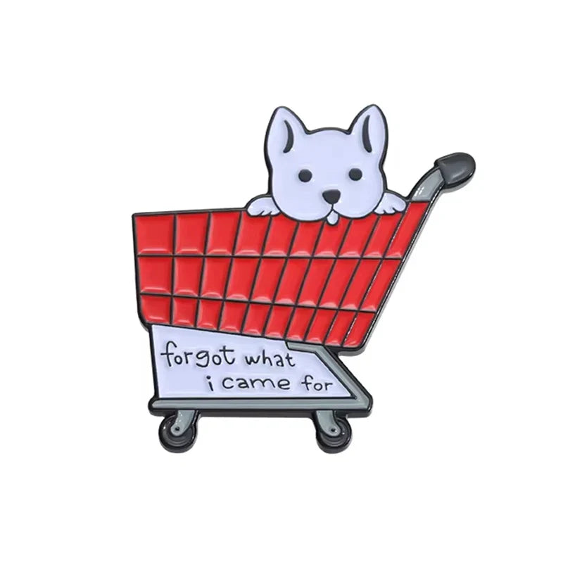 Cute Animal Enamel Pins: Pink Mouse, Opossum, Kawaii Raccoon Brooches for Kids & Friends