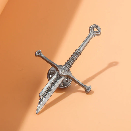 Aragorn Narsil Sword Brooch Pin Jewelry