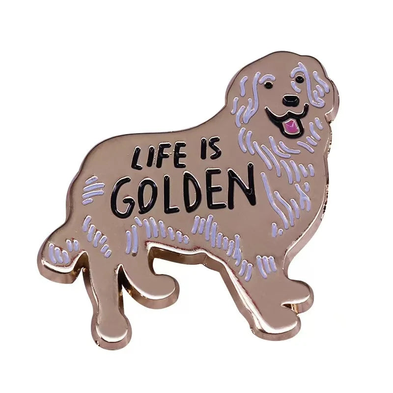 Cute Animal Enamel Pin Kawaii Dog Paw Cat Brooch Pet Lover Badge