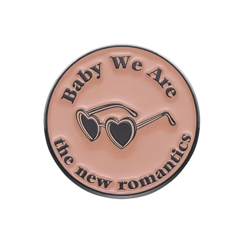 Custom Enamel Pin Badge - "We Are The New Romantics" Lapel Accessory for Backpack or Hat Wholesale