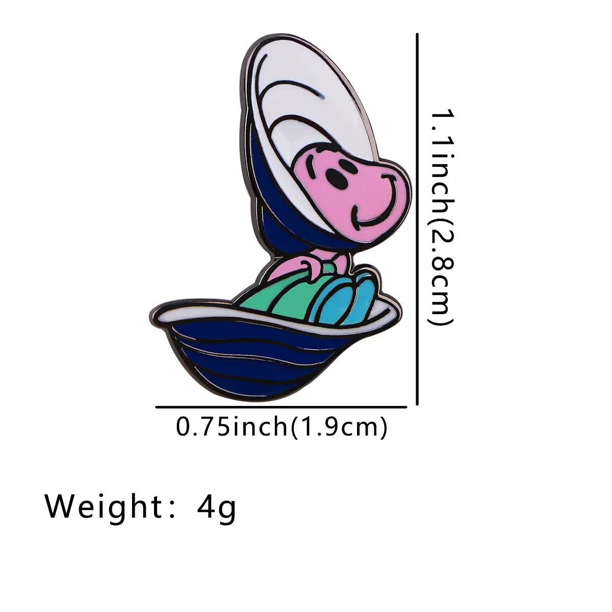 Cute Oyster Enamel Pin for Backpacks and Clothes Jewelry Gifts