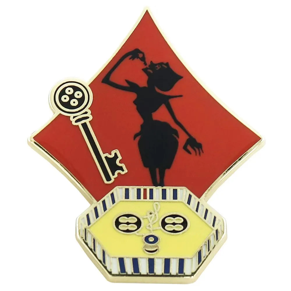 Horror Villain Enamel Pin Halloween Glitter Brooch Badge Costume Accessory