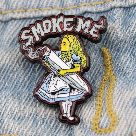 Movie Girl Enamel Pins Cartoon Brooch Backpack Lapel Badges Jewelry Gifts