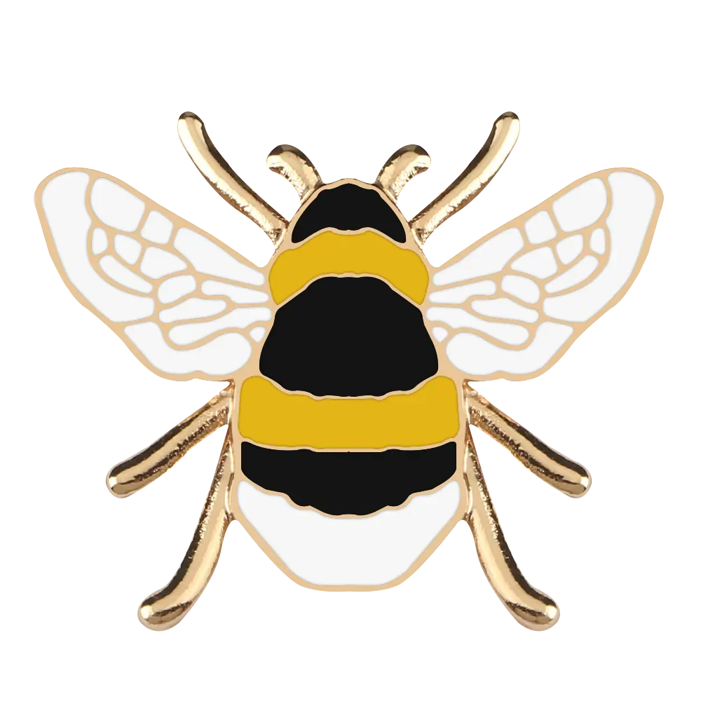 Cute Honey Bee Enamel Pin - Cartoon Insect Brooch for Kids & Friends