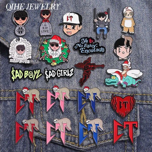 Mexican Metal Enamel Sloth Hat Clip Pins Baseball Golf Cap Badge Fashion Jewelry Gift