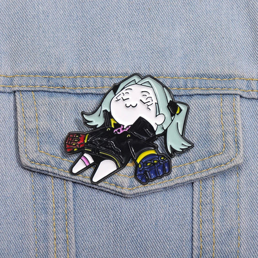 Cyberpunk Enamel Pins Custom Lapel Badges Brooches Backpack Hat Collar Gifts