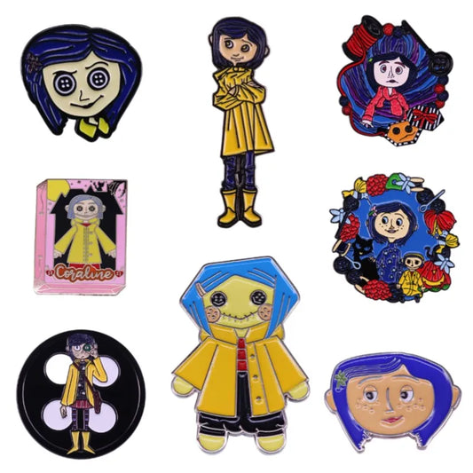 Horror Girl Enamel Pins Brooches Accessories Wholesale