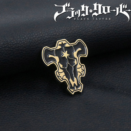 Black Clover Asta Black Bull Enamel Pin Badge Jewelry Gift