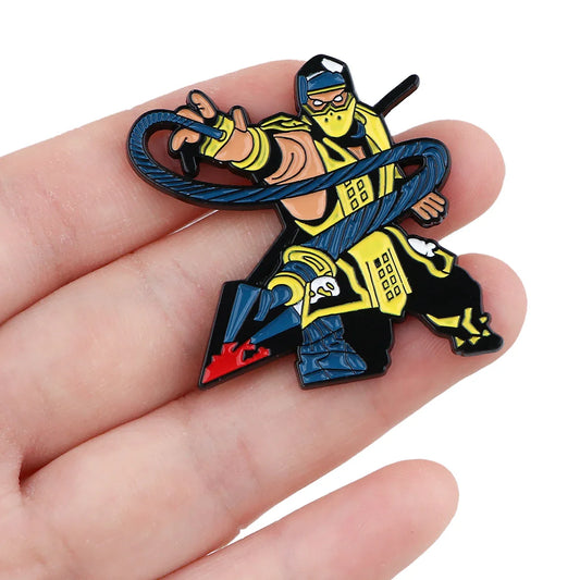 Cool Enamel Pins Fighting Game Brooch Collection Lapel Badges Fashion Accessories Souvenir