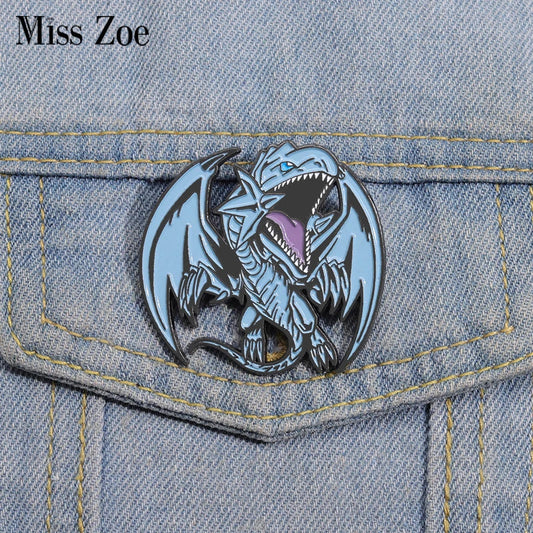 Blue Dragon Enamel Pin Anime Game Badge Lapel Backpack Accessory Gift