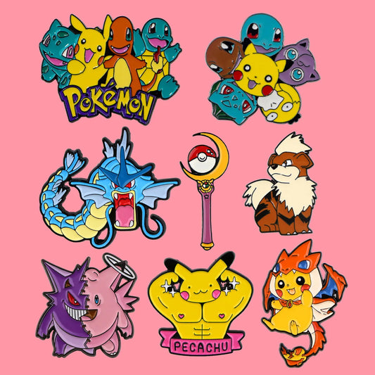 Cute Anime Enamel Pins Cartoon Badges Brooches Jewelry Gifts