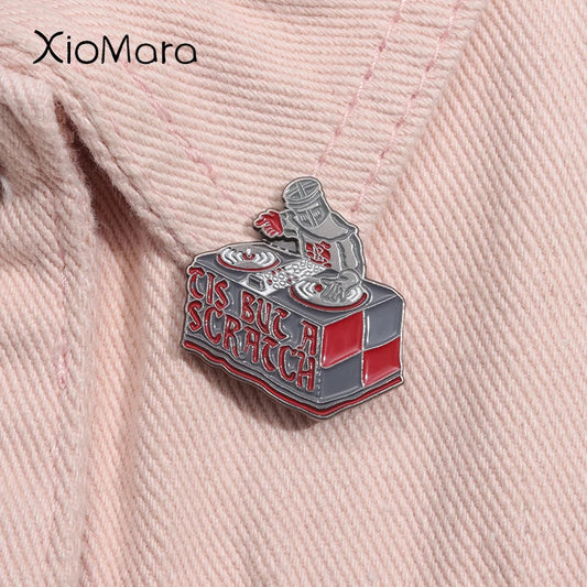 Black Knight Enamel Pin Monty Python Brooch Lapel Badge