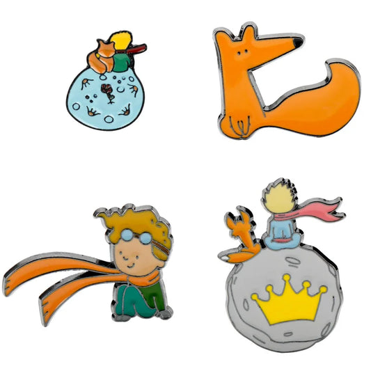 The Little Prince Fox Brooch Lapel Pin Unisex Backpack Gift