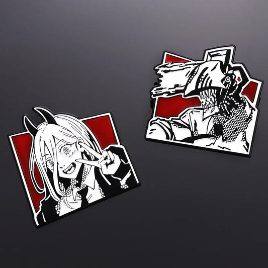 Chainsaw Man Anime Power Enamel Pin Brooch Lapel Badge
