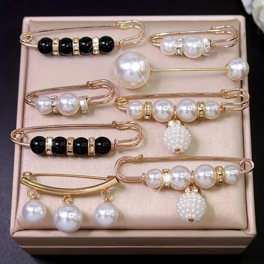 Ainameisi Women's Leak Proof Brooch Set - 8-Piece Fashion Corset Accessories