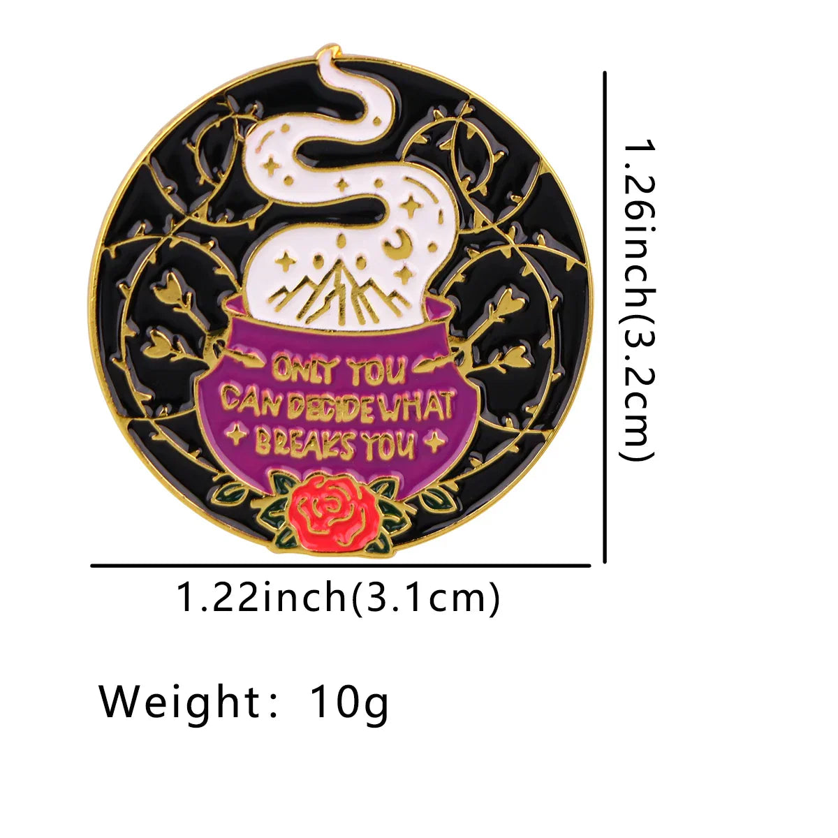 Magic Enamel Pins Brooches for Women Clothing Backpack Lapel Badges Jewelry Gifts