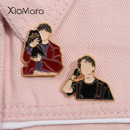 Kpop Boys Enamel Pin Brooch Badge Jewelry Gifts
