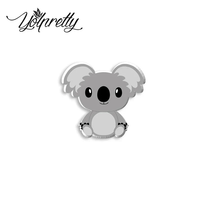 Cute Koala Acrylic Epoxy Lapel Pin Badge