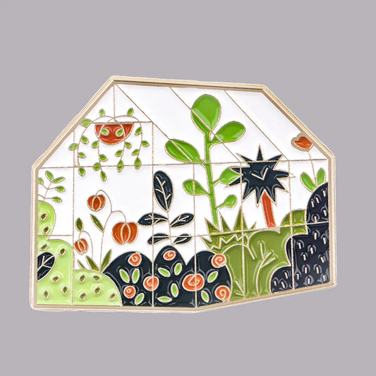 Greenhouse Flower Enamel Pins Brooches Lapel Badge Jewelry Gift