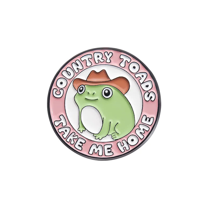 Cute Sloth Frog Alloy Brooch Pins for Women’s Clothing and Backpacks