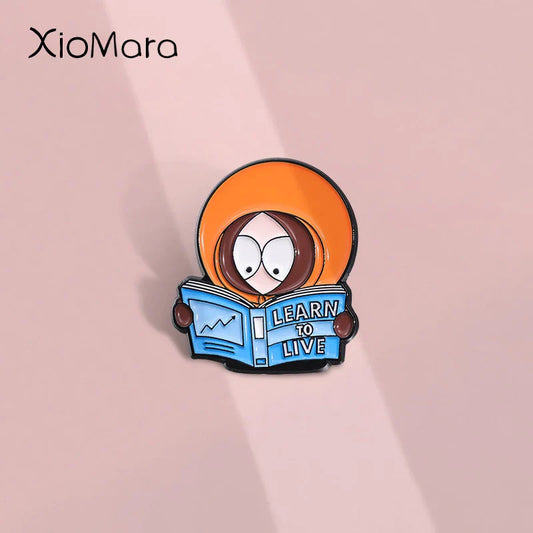 Cute Comedy Anime Enamel Pins Funny Brooches Lapel Badges Jewelry Wholesale Gift
