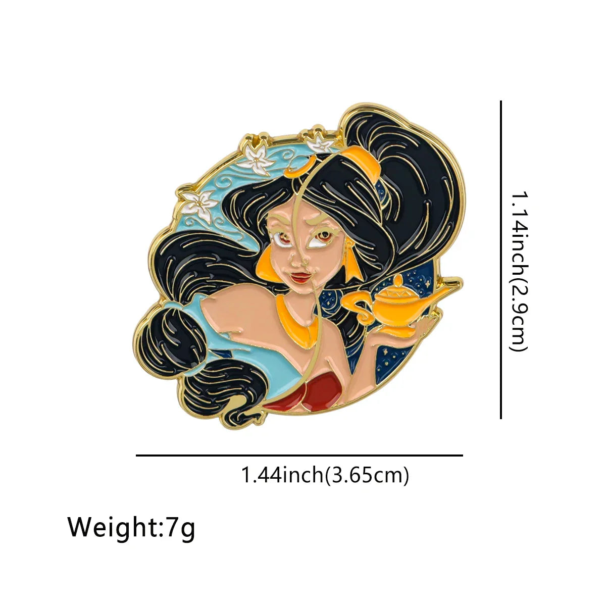 Princess Cartoon Enamel Pins Brooches for Clothing Backpack Lapel Badges Jewelry Gifts